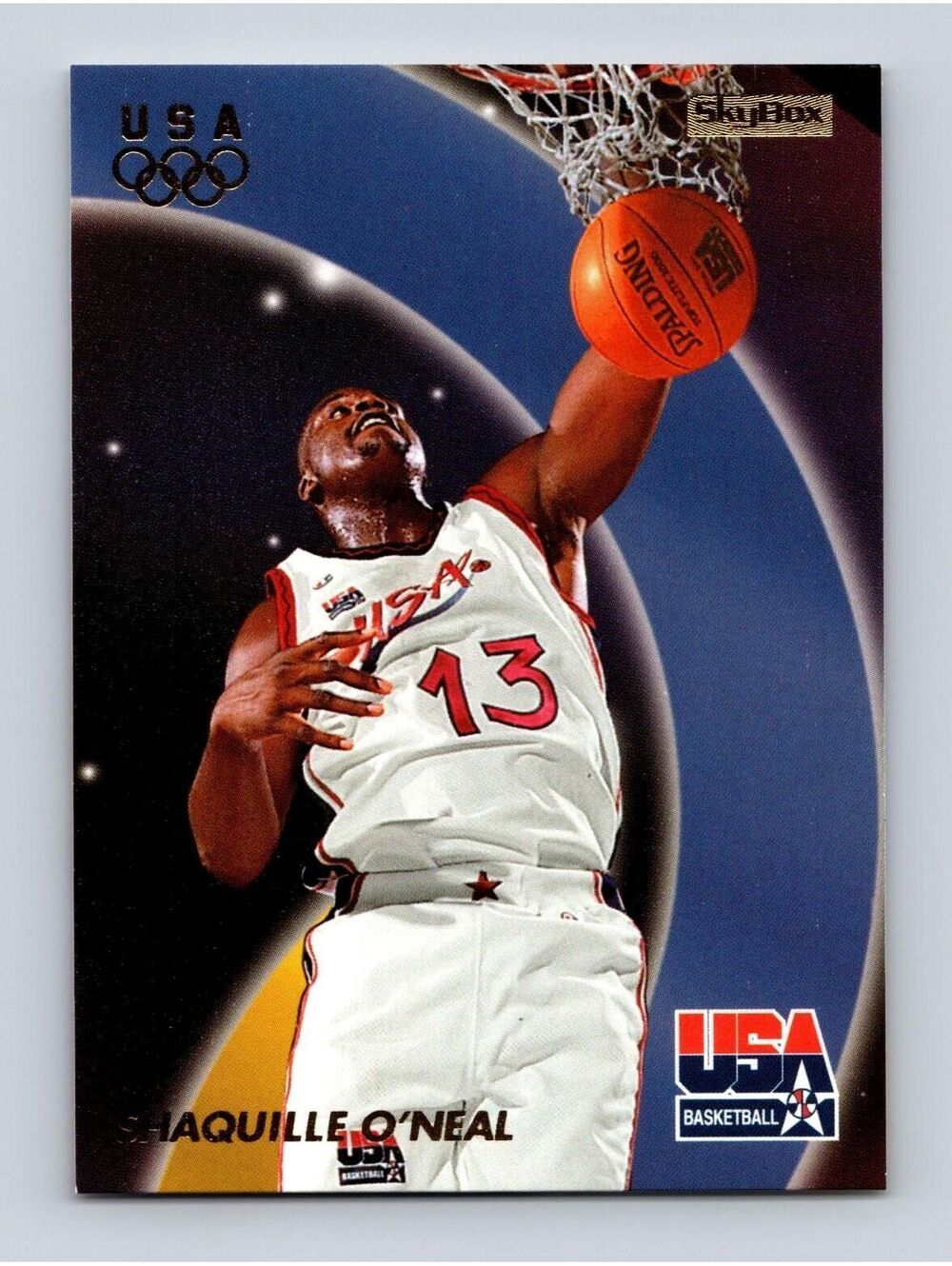 1996 SkyBox USA #27 Shaquille O'Neal Basketball Card